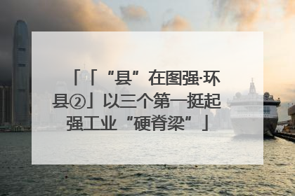 「“县”在图强·环县②」以三个第一挺起强工业“硬脊梁”