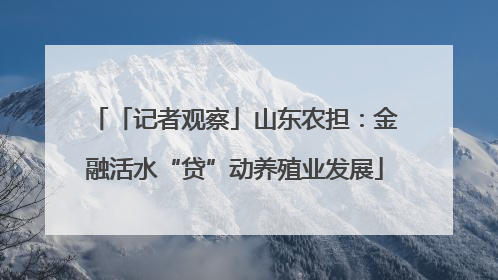 「记者观察」山东农担：金融活水“贷”动养殖业发展