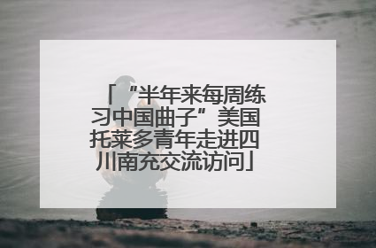 “半年来每周练习中国曲子”美国托莱多青年走进四川南充交流访问