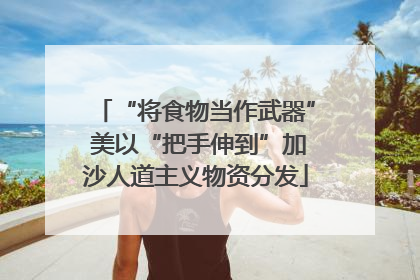 “将食物当作武器” 美以“把手伸到”加沙人道主义物资分发