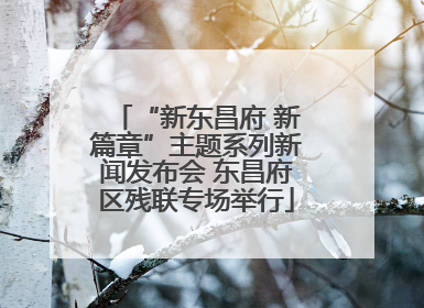 “新东昌府 新篇章”主题系列新闻发布会 东昌府区残联专场举行