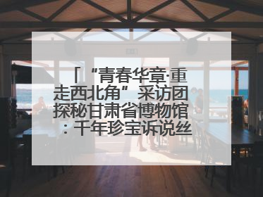 “青春华章·重走西北角”采访团探秘甘肃省博物馆：千年珍宝诉说丝路辉煌
