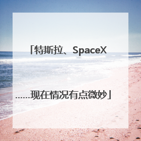 特斯拉、SpaceX……现在情况有点微妙