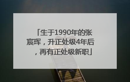 生于1990年的张宸珲，升正处级4年后，再有正处级新职