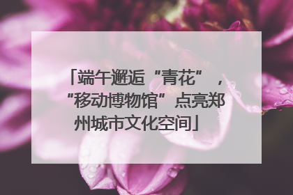 端午邂逅“青花”，“移动博物馆”点亮郑州城市文化空间