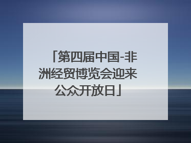 第四届中国-非洲经贸博览会迎来公众开放日