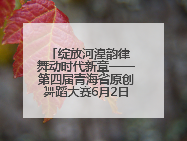 绽放河湟韵律 舞动时代新章——第四届青海省原创舞蹈大赛6月2日盛大启幕