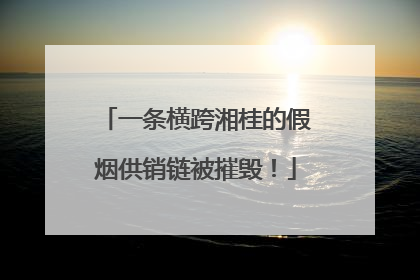 一条横跨湘桂的假烟供销链被摧毁！