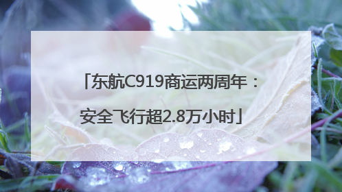 东航C919商运两周年：安全飞行超2.8万小时