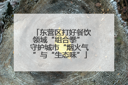 东营区打好餐饮领域“组合拳” 守护城市“烟火气”与“生态味”