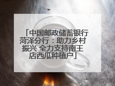 中国邮政储蓄银行菏泽分行：助力乡村振兴 全力支持南王店西瓜种植户