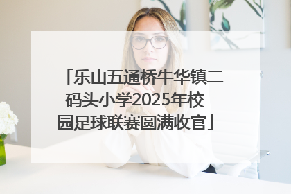 乐山五通桥牛华镇二码头小学2025年校园足球联赛圆满收官