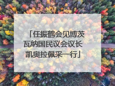 任振鹤会见博茨瓦纳国民议会议长凯奥拉佩采一行