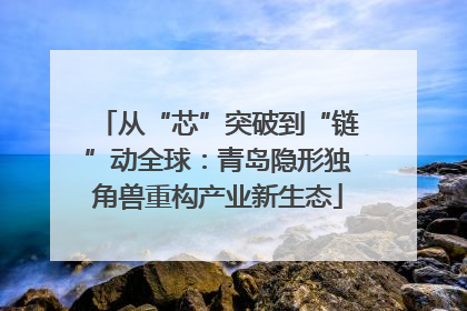 从“芯”突破到“链”动全球：青岛隐形独角兽重构产业新生态