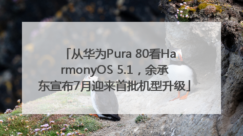 从华为Pura 80看HarmonyOS 5.1，余承东宣布7月迎来首批机型升级