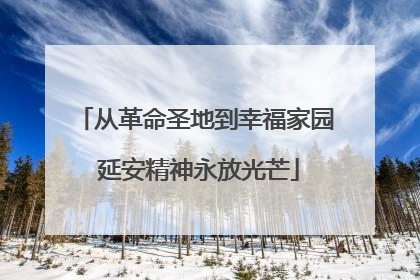 从革命圣地到幸福家园 延安精神永放光芒
