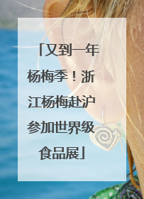 又到一年杨梅季！浙江杨梅赴沪参加世界级食品展