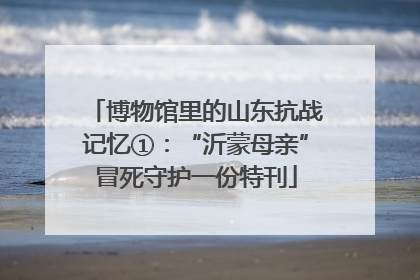 博物馆里的山东抗战记忆①：“沂蒙母亲”冒死守护一份特刊