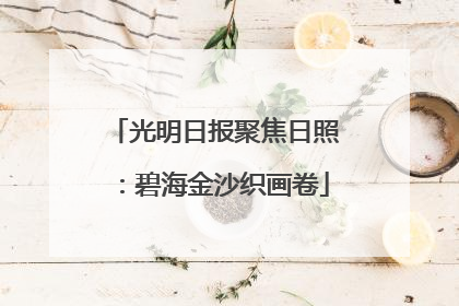 光明日报聚焦日照：碧海金沙织画卷