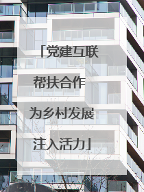 党建互联帮扶合作 为乡村发展注入活力