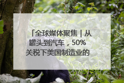全球媒体聚焦｜从罐头到汽车，50%关税下美国制造业的“生死劫”