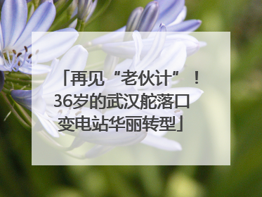 再见“老伙计”！36岁的武汉舵落口变电站华丽转型