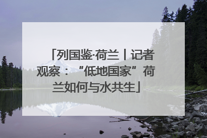列国鉴·荷兰丨记者观察：“低地国家”荷兰如何与水共生