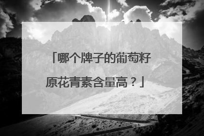 哪个牌子的葡萄籽原花青素含量高？