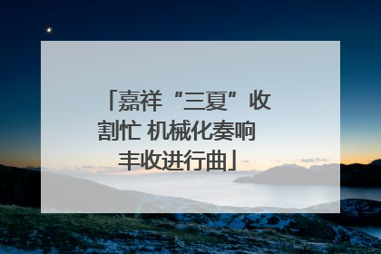 嘉祥“三夏”收割忙 机械化奏响丰收进行曲