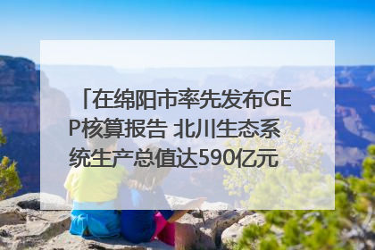 在绵阳市率先发布GEP核算报告 北川生态系统生产总值达590亿元｜新闻发布最前线
