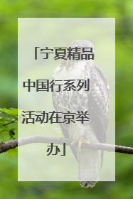 宁夏精品中国行系列活动在京举办