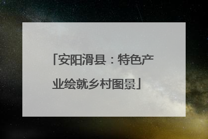 安阳滑县：特色产业绘就乡村图景