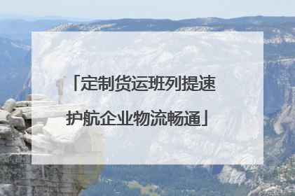 定制货运班列提速 护航企业物流畅通