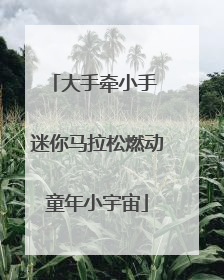 大手牵小手 迷你马拉松燃动童年小宇宙