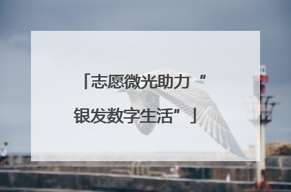 志愿微光助力“银发数字生活”
