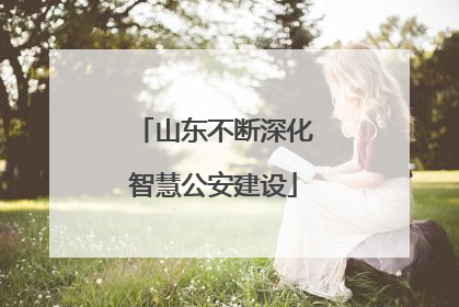 山东不断深化智慧公安建设