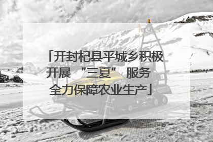开封杞县平城乡积极开展 “三夏” 服务 全力保障农业生产