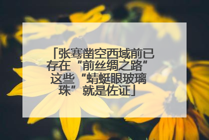 张骞凿空西域前已存在“前丝绸之路” 这些“蜻蜓眼玻璃珠”就是佐证