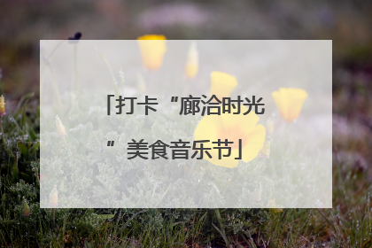 打卡“廊洽时光”美食音乐节