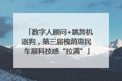 数字人顾问+跳舞机器狗，第三届槐荫惠民车展科技感“拉满”