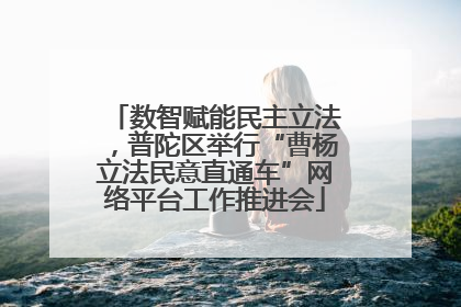 数智赋能民主立法，普陀区举行“曹杨立法民意直通车”网络平台工作推进会