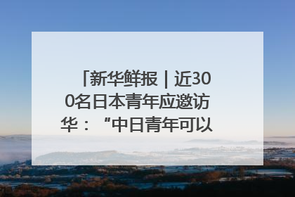 新华鲜报｜近300名日本青年应邀访华：“中日青年可以创造更好的未来”