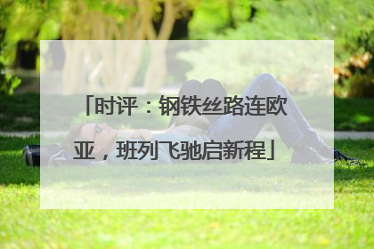 时评：钢铁丝路连欧亚，班列飞驰启新程