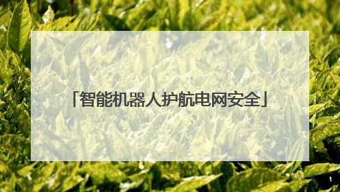 智能机器人护航电网安全