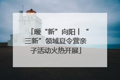 暖“新”向阳丨“三新”领域夏令营亲子活动火热开展