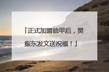 正式加盟德甲后，樊振东发文送祝福！