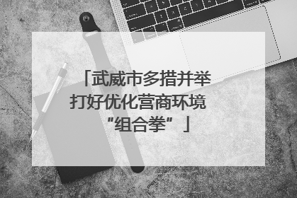 武威市多措并举打好优化营商环境“组合拳”