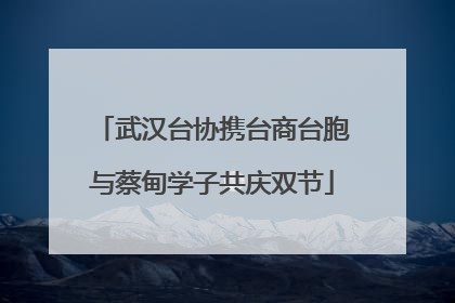 武汉台协携台商台胞与蔡甸学子共庆双节