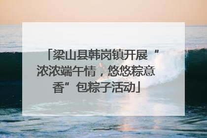 梁山县韩岗镇开展“浓浓端午情，悠悠粽意香”包粽子活动