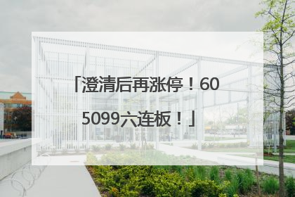 澄清后再涨停！605099六连板！